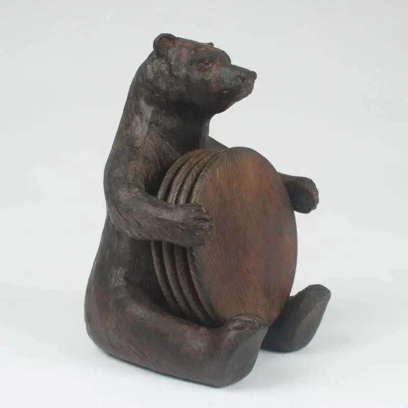 Bear With 4 Coasters
