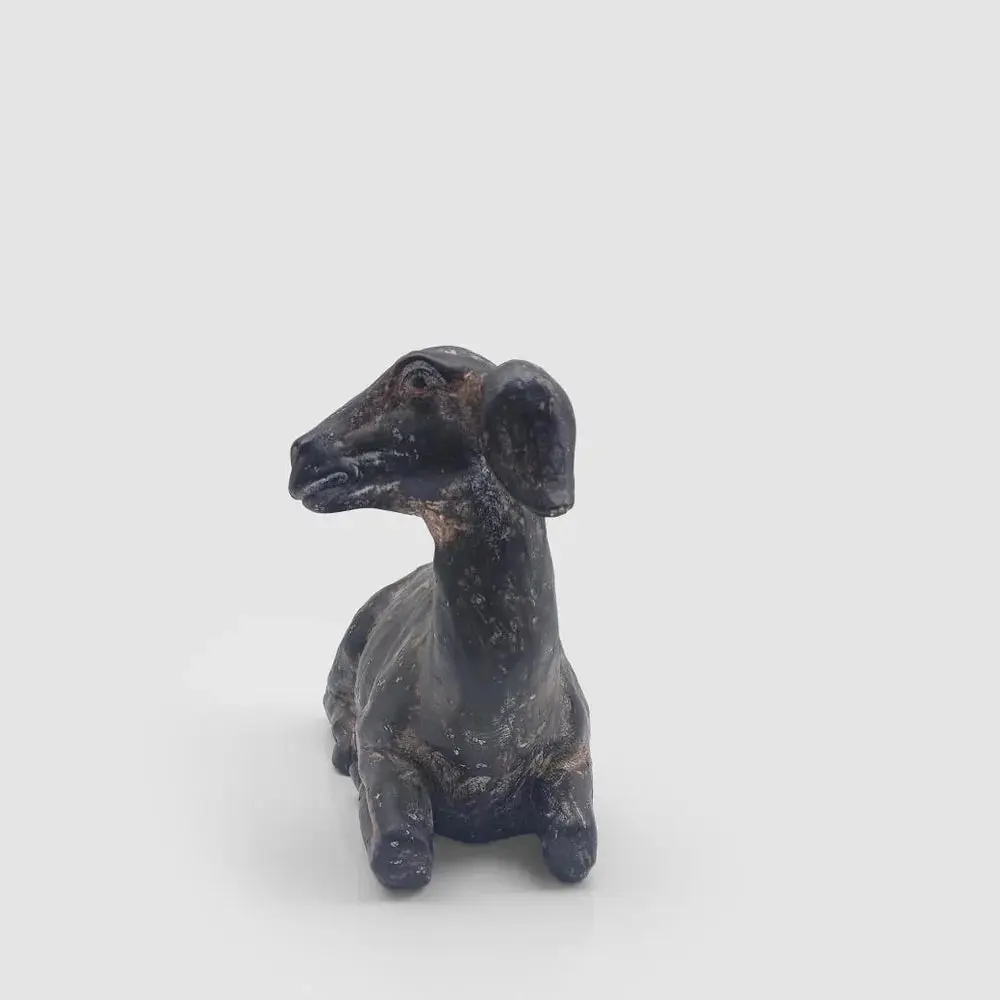 Billy Goat Sculpture – Antique Copper Colour - Image 2