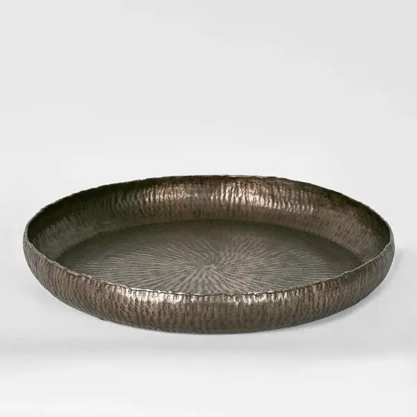 Felix Hammered Aluminium Tray - Bronze