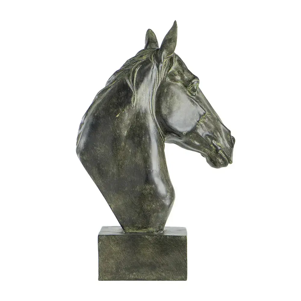 Gigi Black Horse Head Statue - Farmhouse Country Ornament 40cm - Image 4