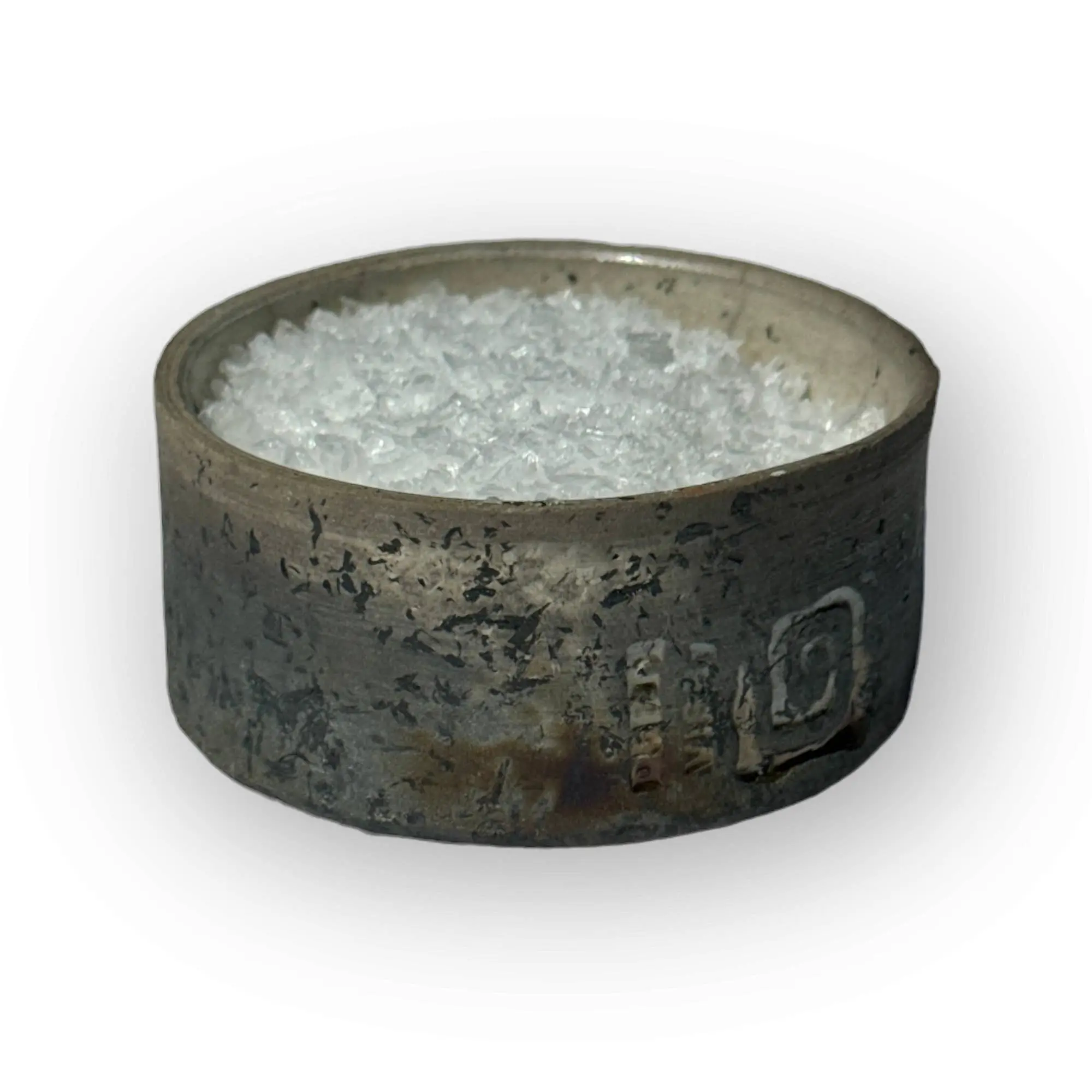 Handmade Raku-Fired Salt Bowl Small – White - Image 3