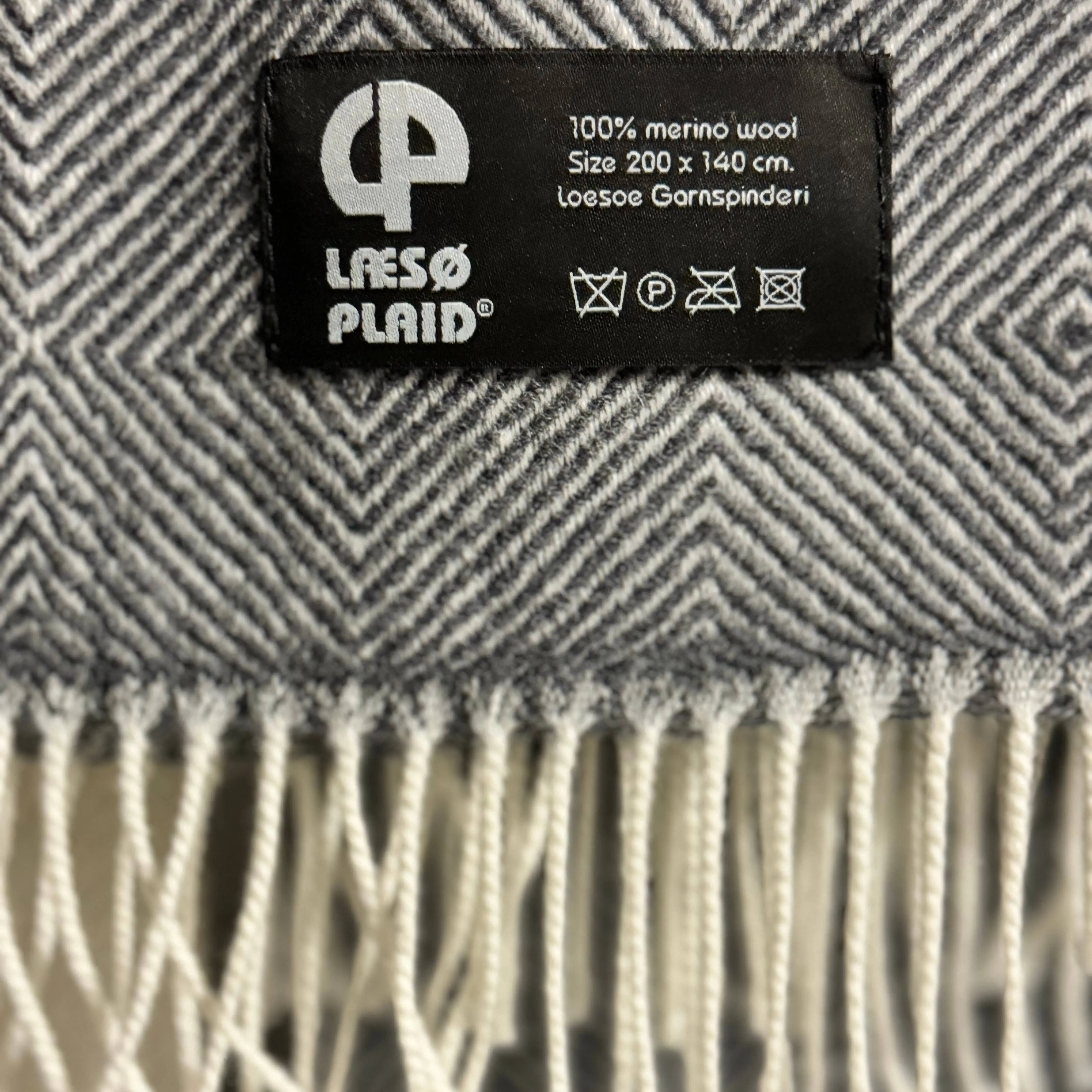 Laesoe 100% Wool Plaid® – White Danish Blanket - Image 6