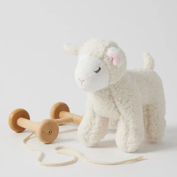 Lamb Pull Along – Plush Toy with Removable Wheels - Image 2