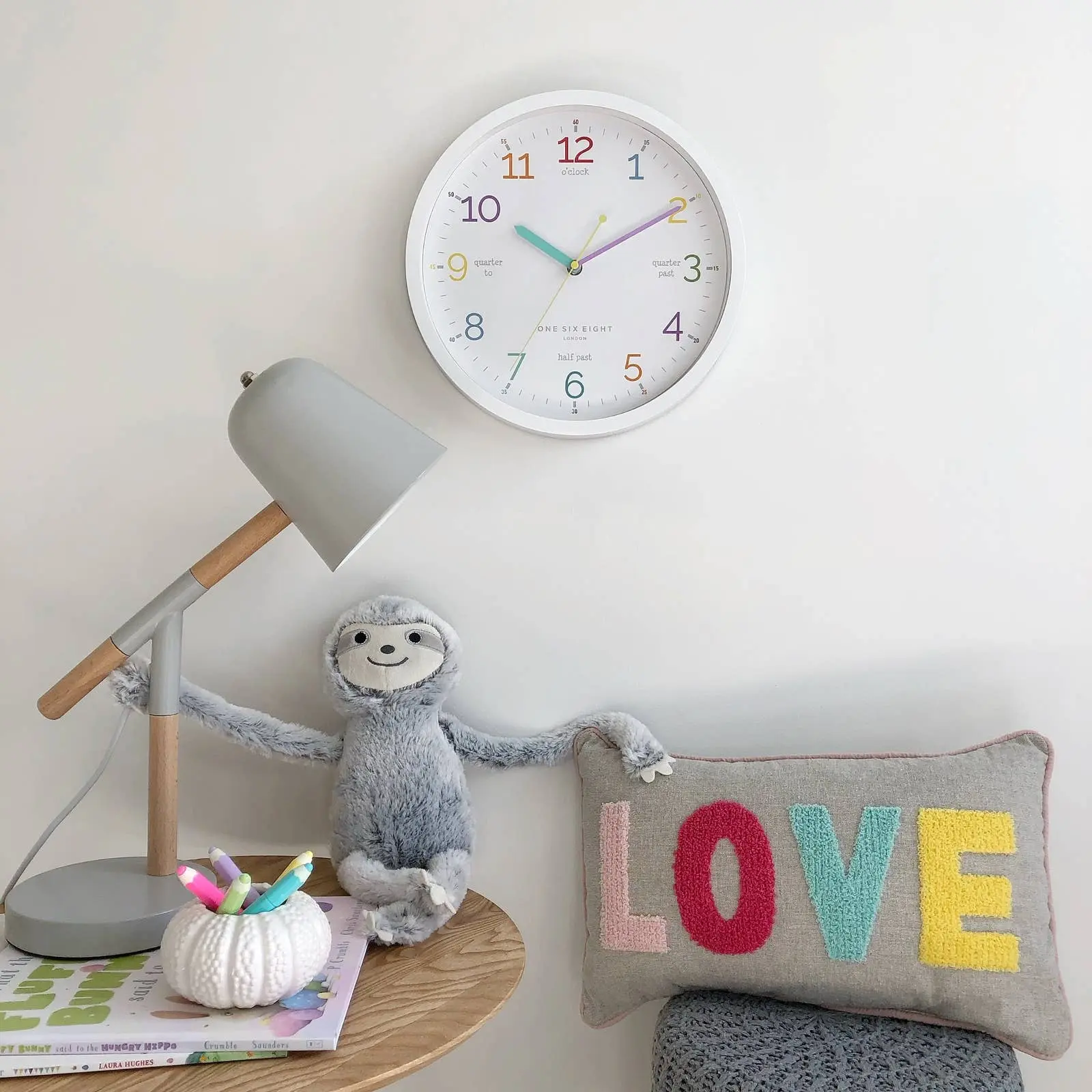 Learn the Time Silent Wall Clock – White (30 cm) - Image 6