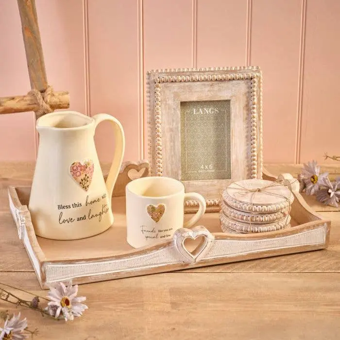 Rustic Mango Wood Beaded Large Photo Frame – 5×7 - Image 3