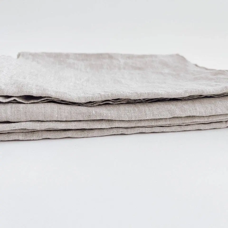 Pure French Linen Tea Towel - Natural