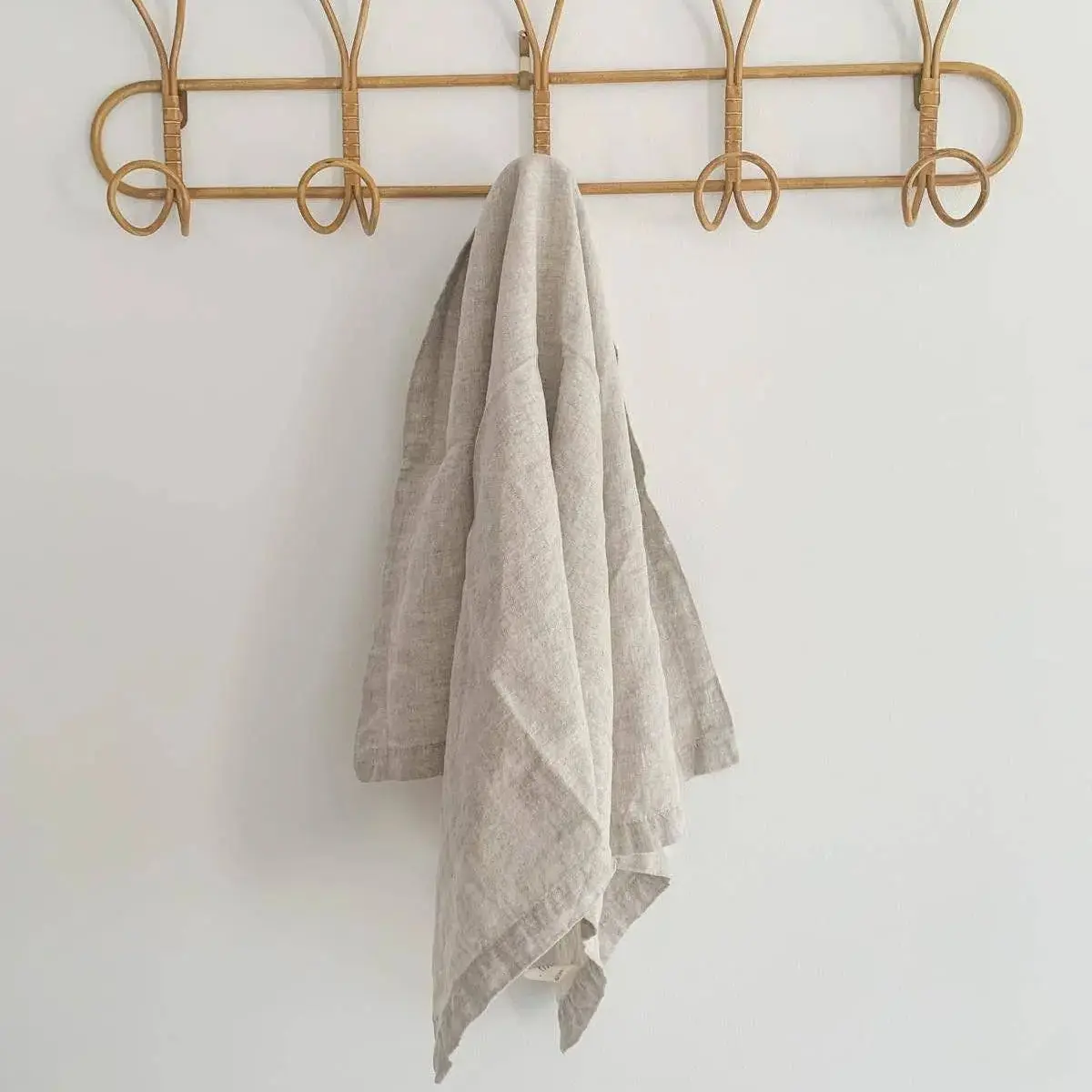 Pure French Linen Tea Towel - Natural - Image 3