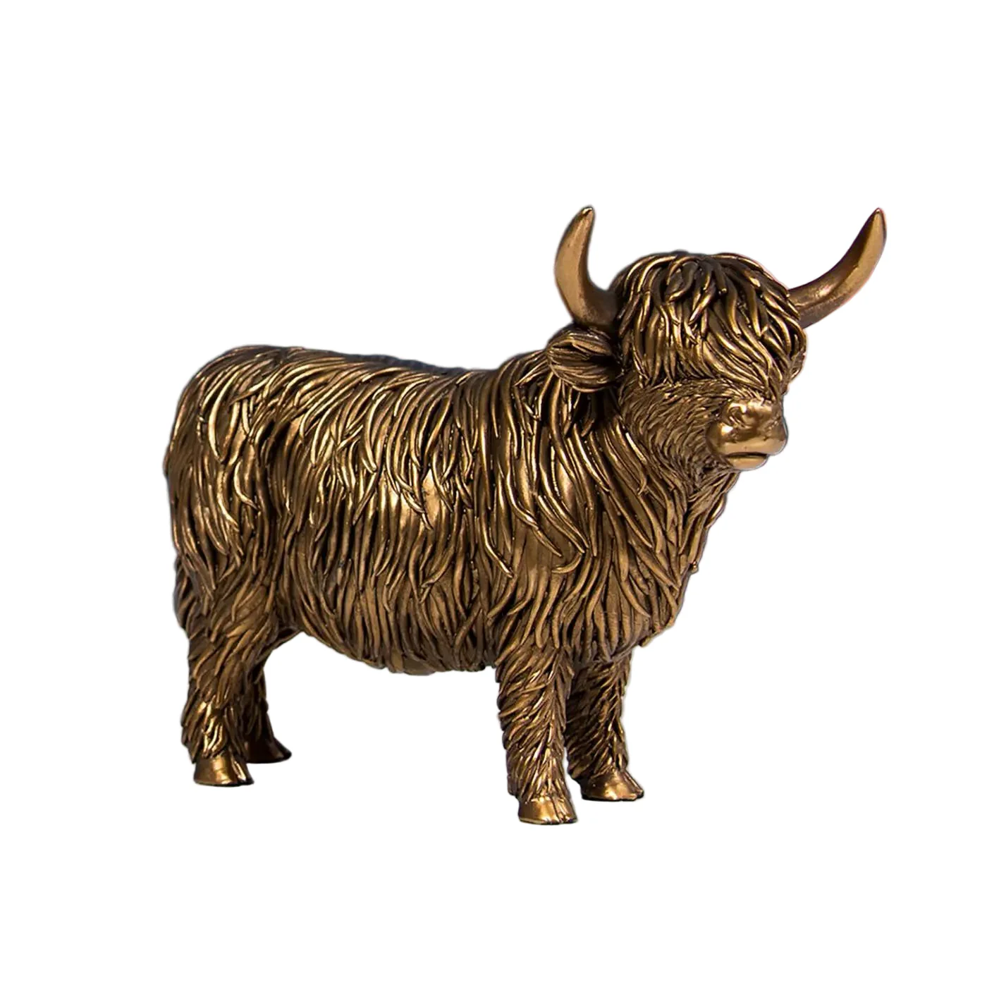 Reflections Bronze Highland Cow Standing - Medium