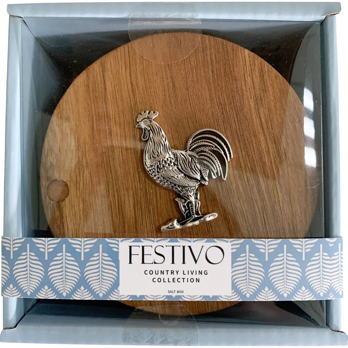 Country Rooster Salt Box - Image 2