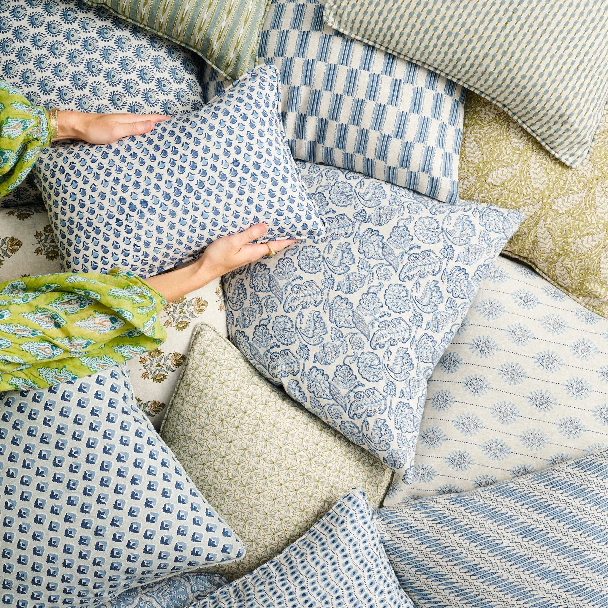 Seti Celadon Moss Cushion Cover Only - 50cm x 50cm - Image 3