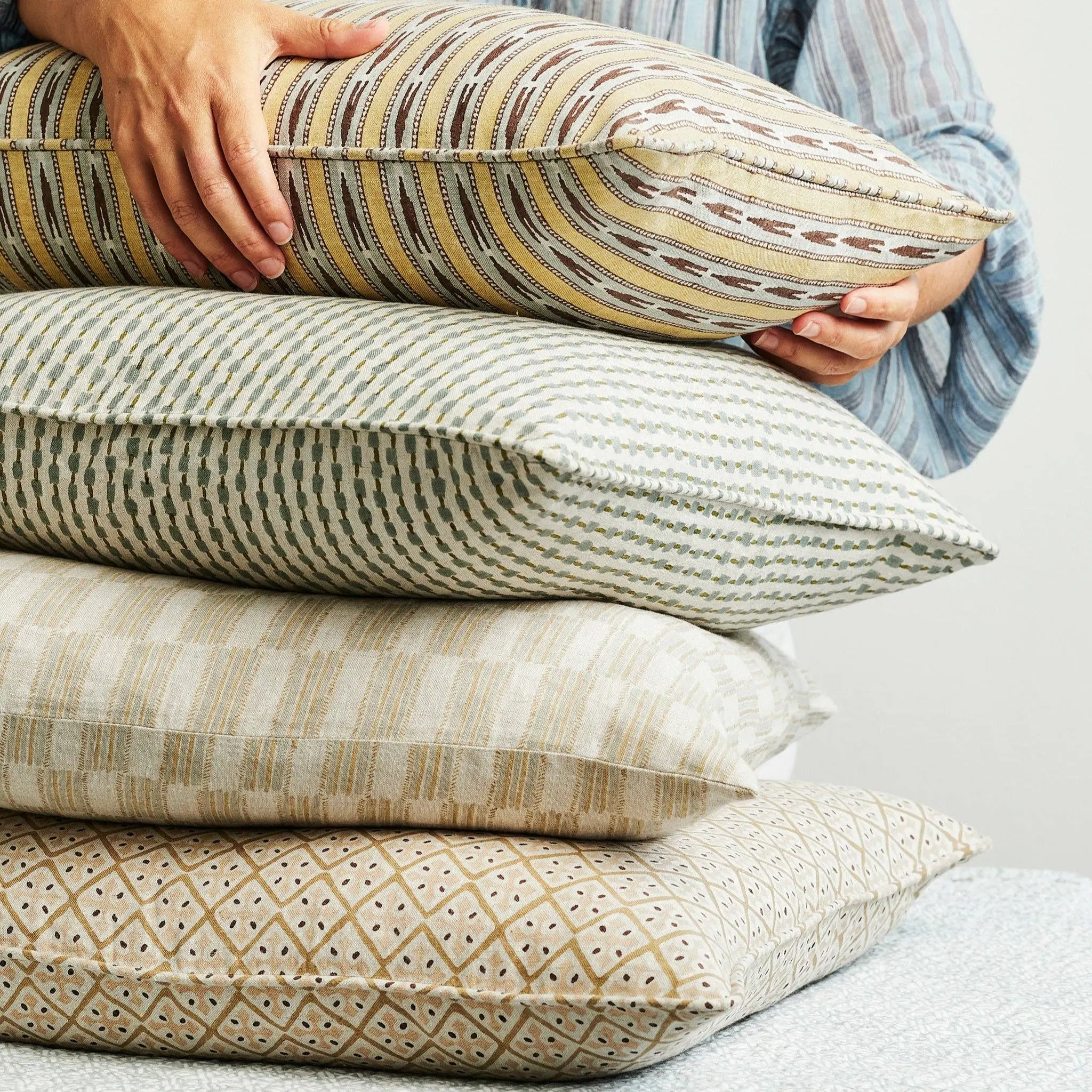 Seti Celadon Moss Cushion Cover Only - 50cm x 50cm - Image 5