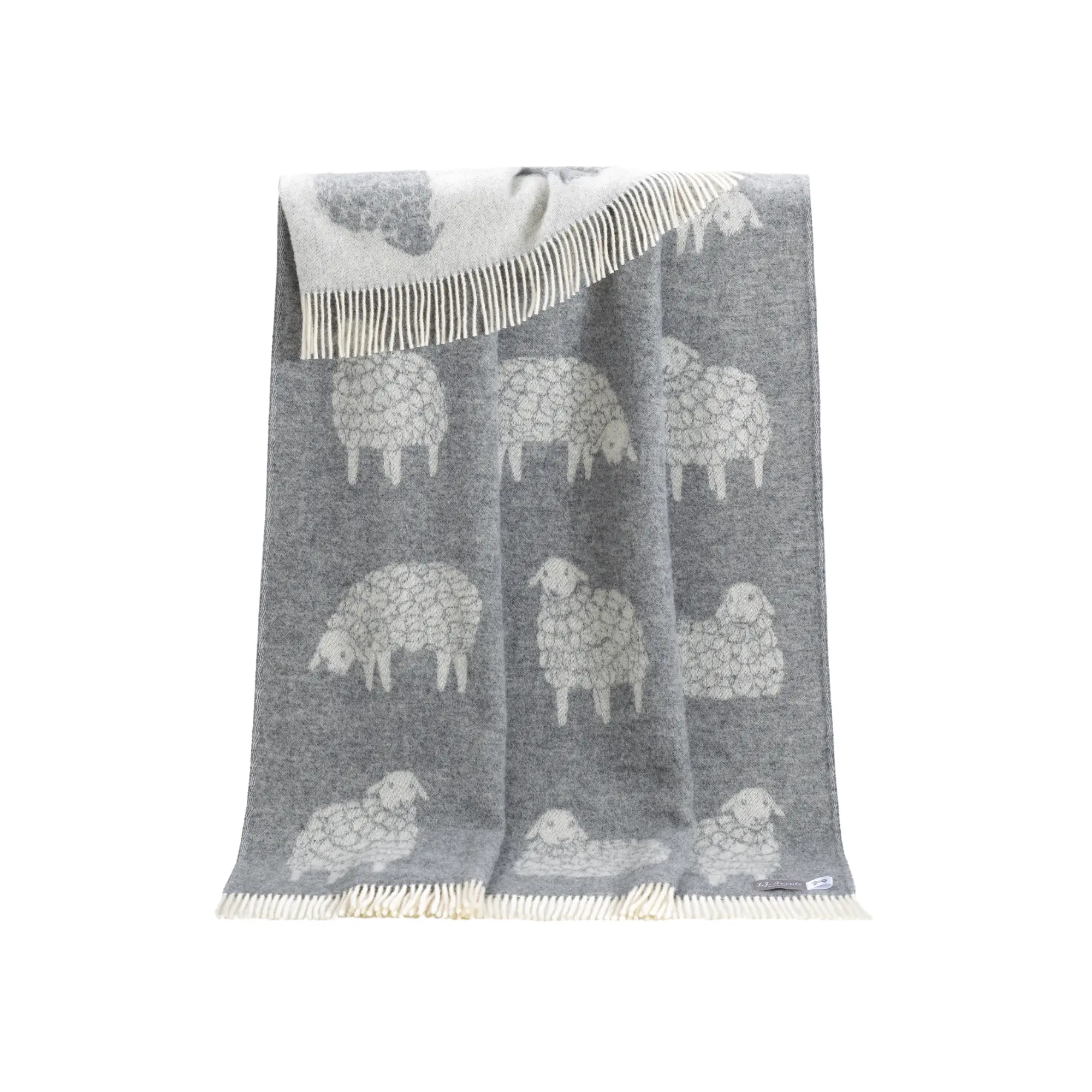 Sheep Mima Soft Grey Pure Wool Throw – 100% Pure New Wool - Image 2