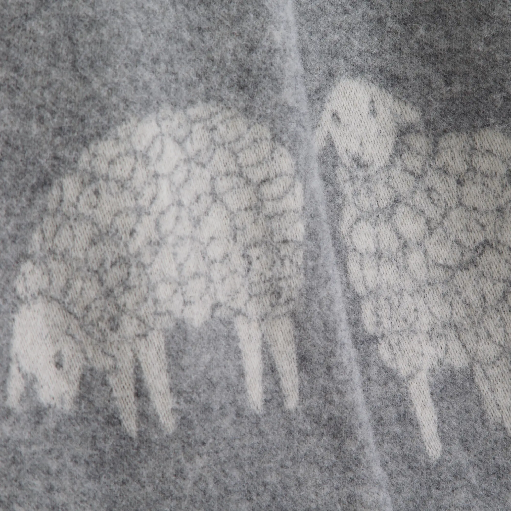 Sheep Mima Soft Grey Pure Wool Throw – 100% Pure New Wool - Image 6