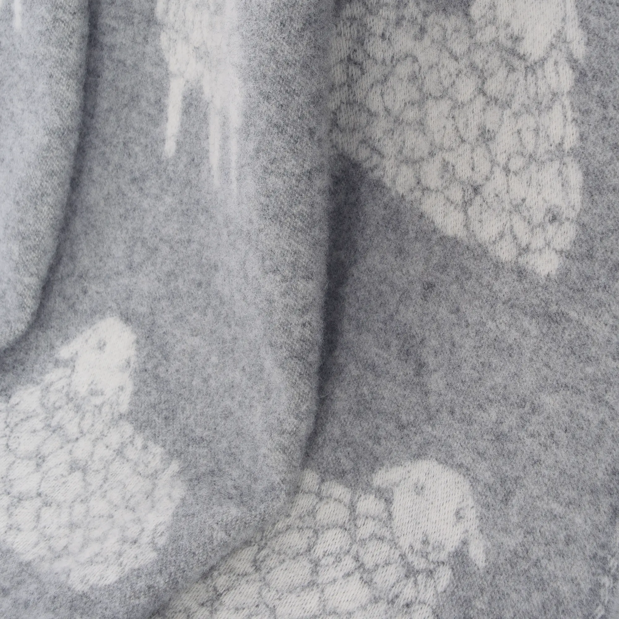 Sheep Mima Soft Grey Pure Wool Throw – 100% Pure New Wool - Image 8