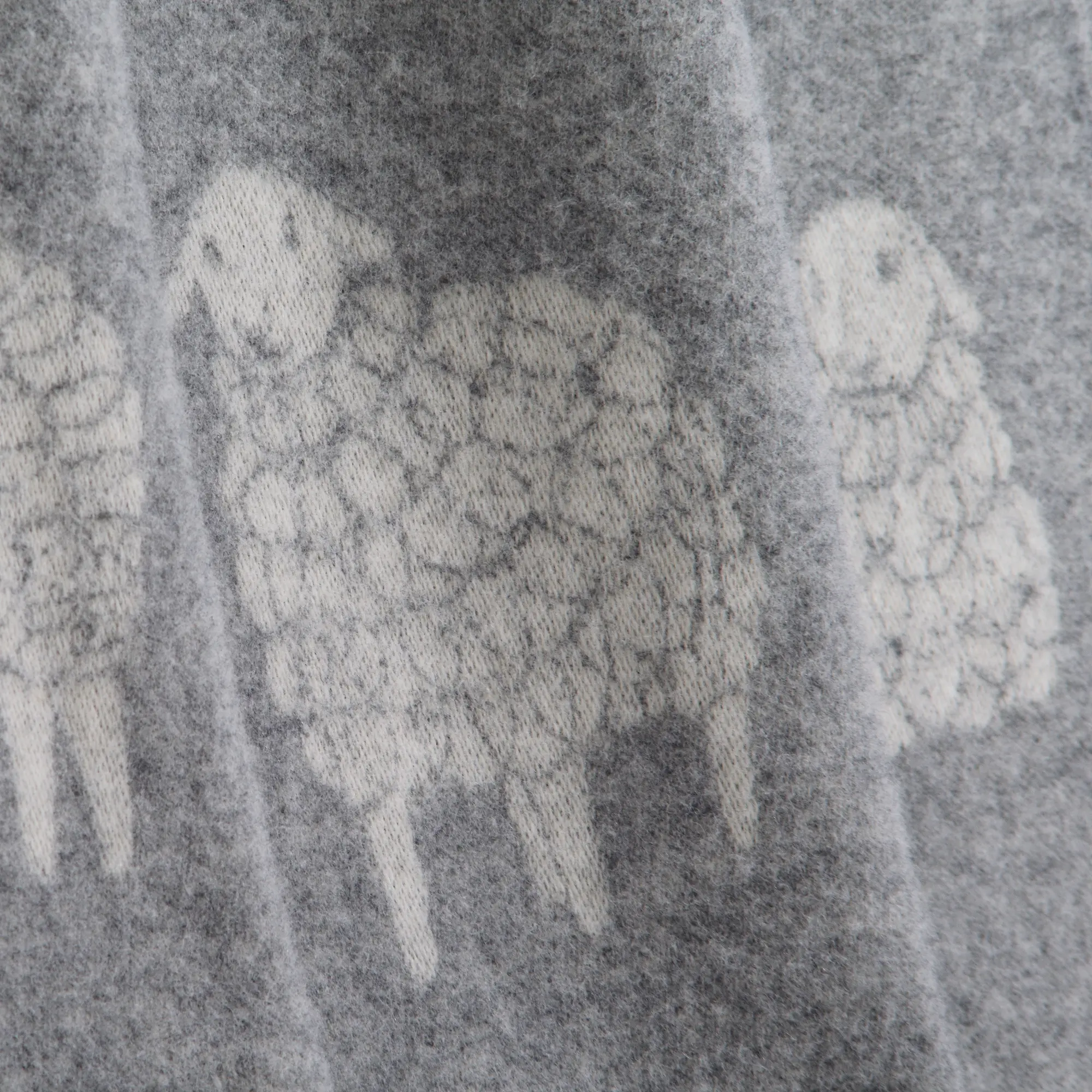 Sheep Mima Soft Grey Pure Wool Throw – 100% Pure New Wool - Image 9