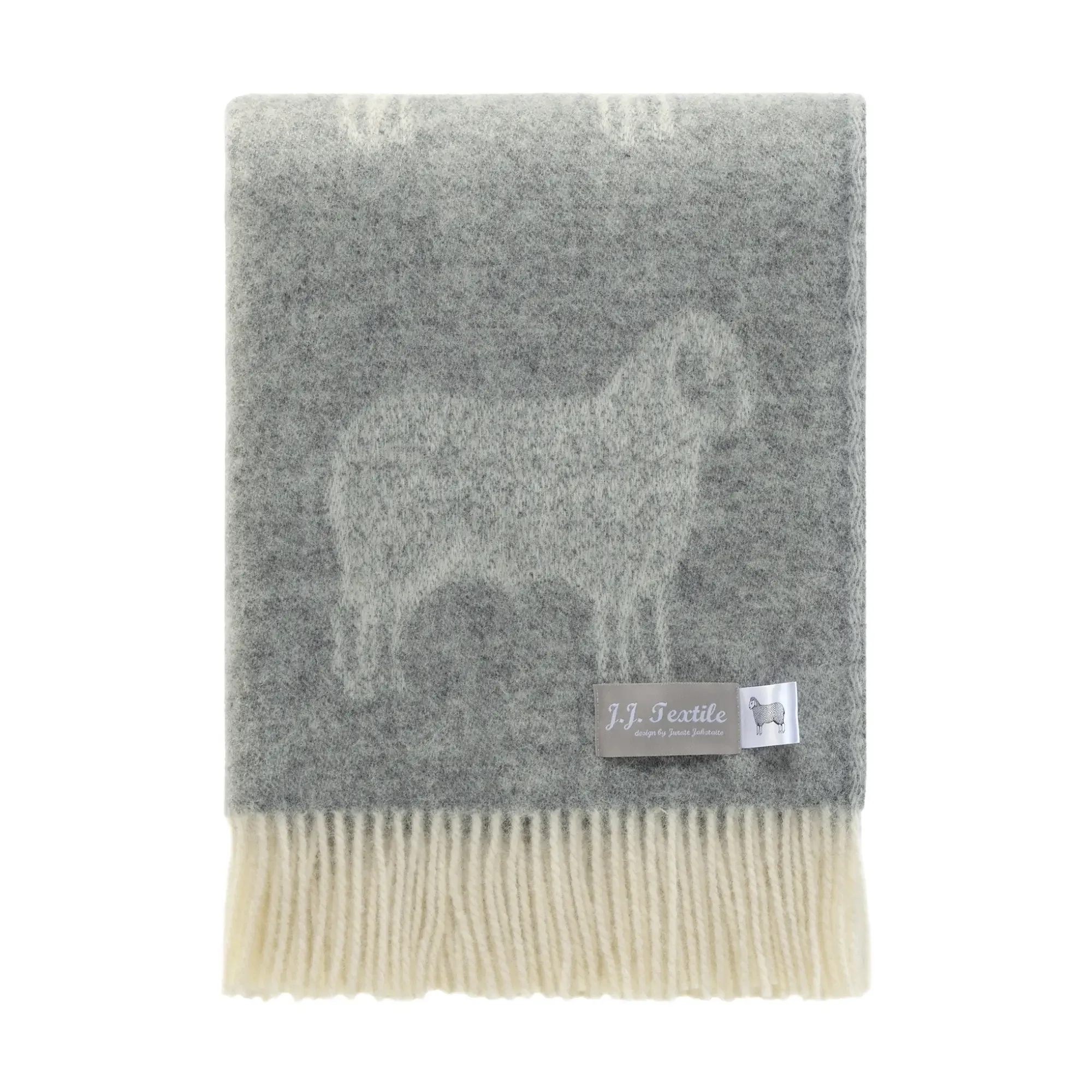 Sheep Soft Grey Pure Wool Throw