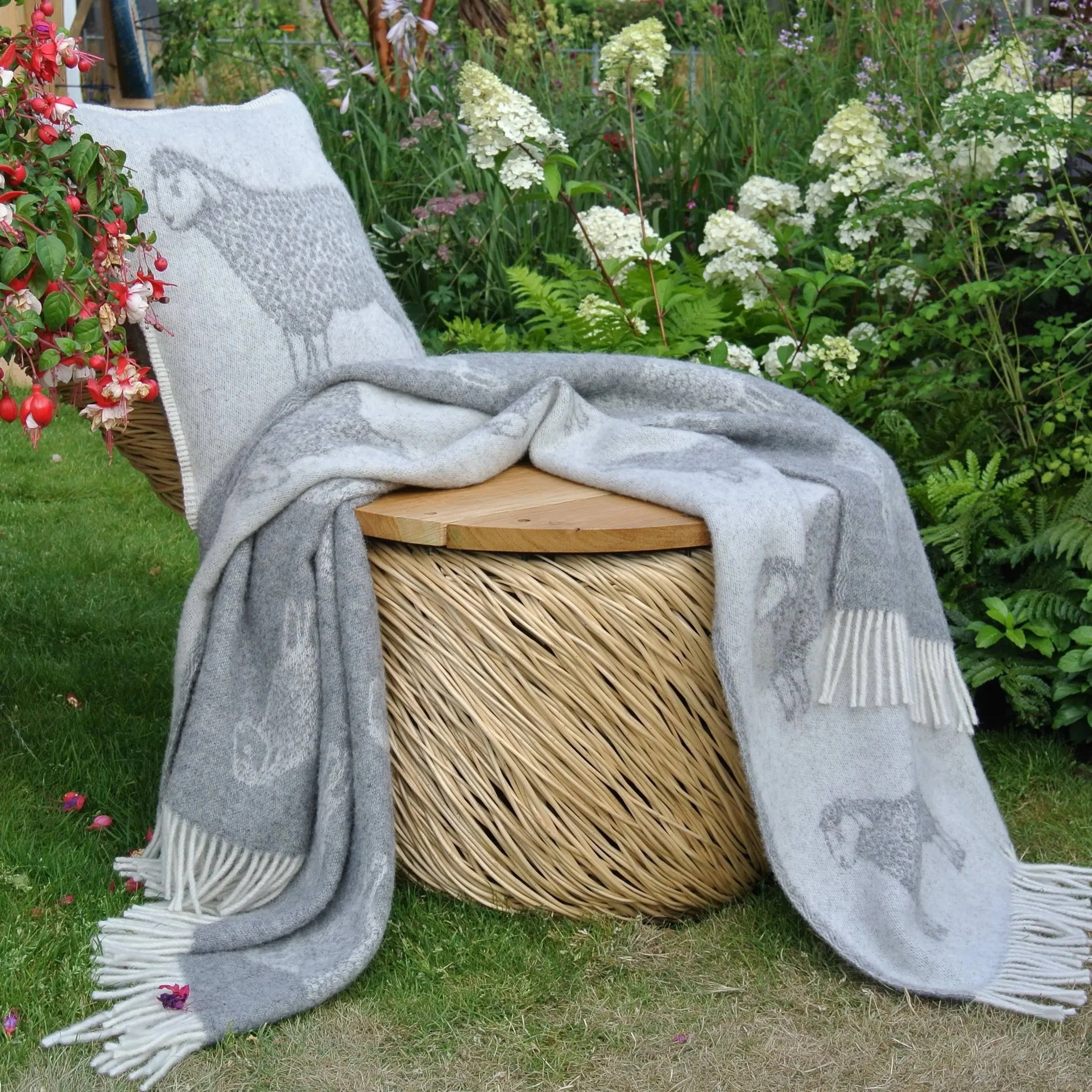 Sheep Soft Grey Pure Wool Throw - Image 11