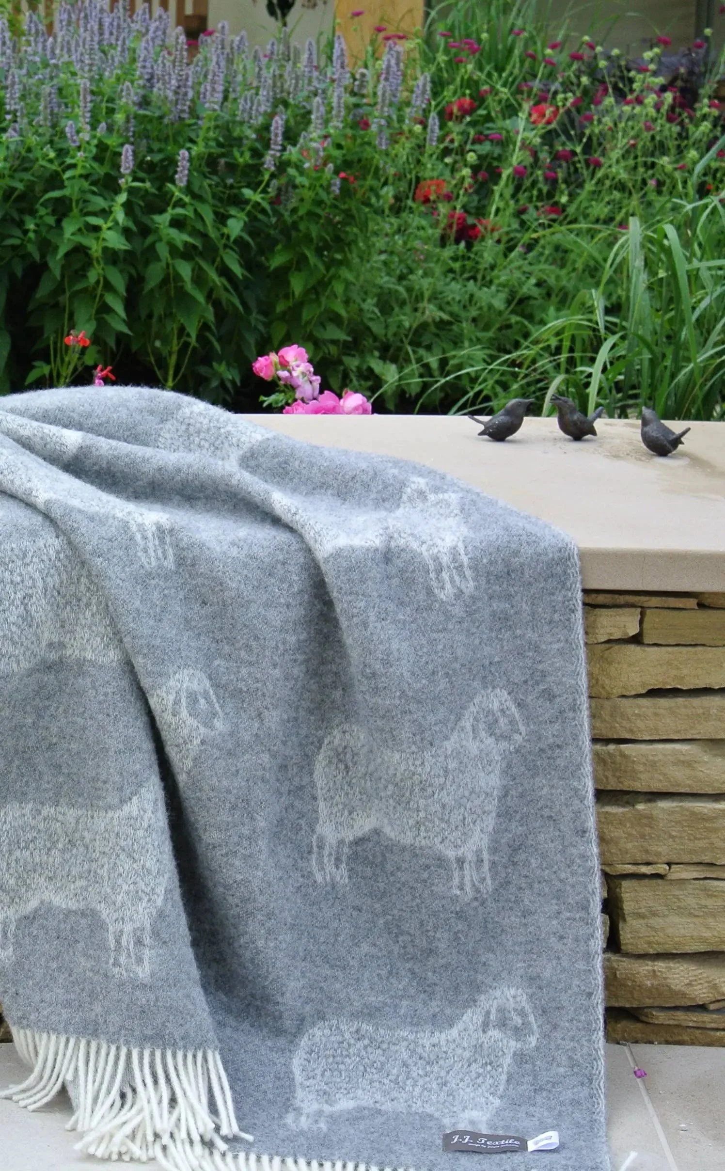 Sheep Soft Grey Pure Wool Throw - Image 3