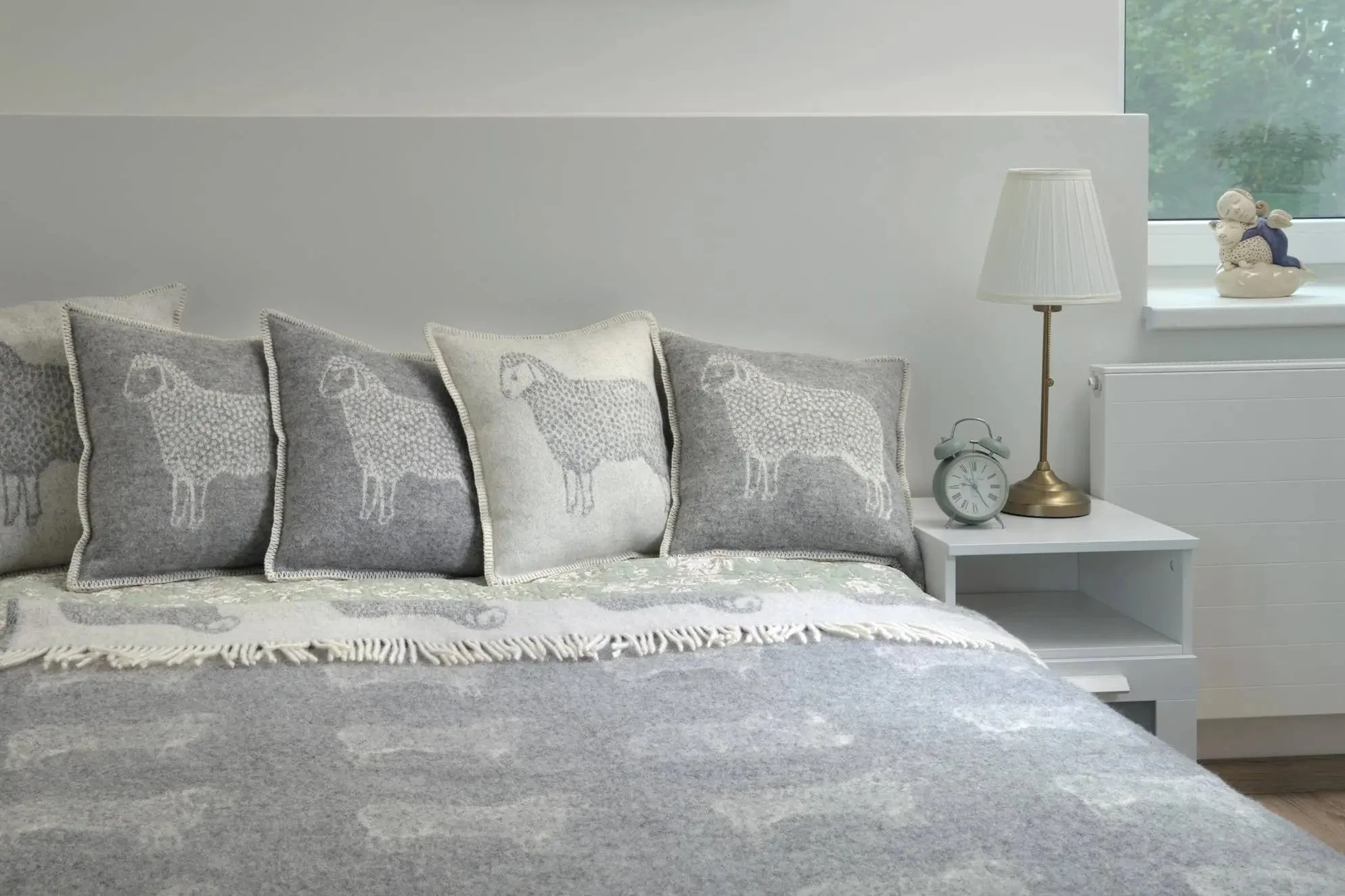 Sheep Soft Grey Pure Wool Throw - Image 5