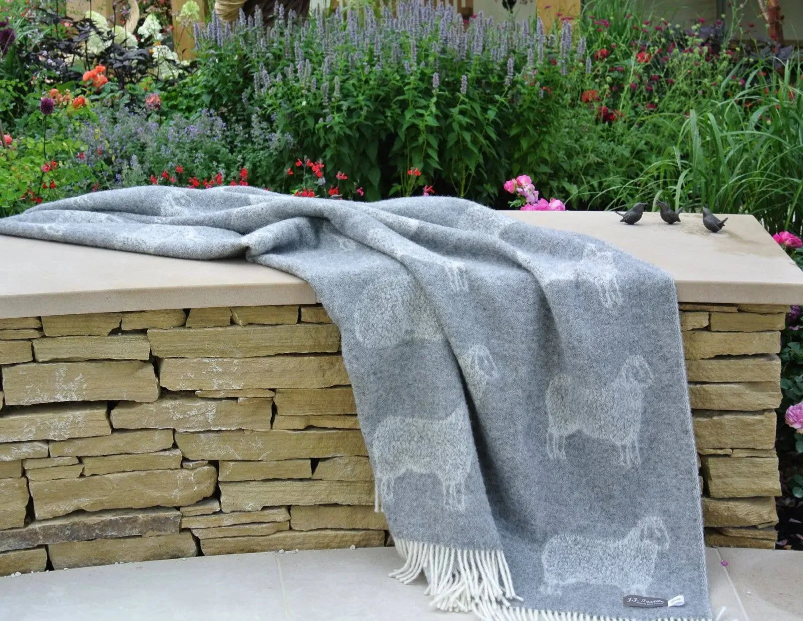 Sheep Soft Grey Pure Wool Throw - Image 7