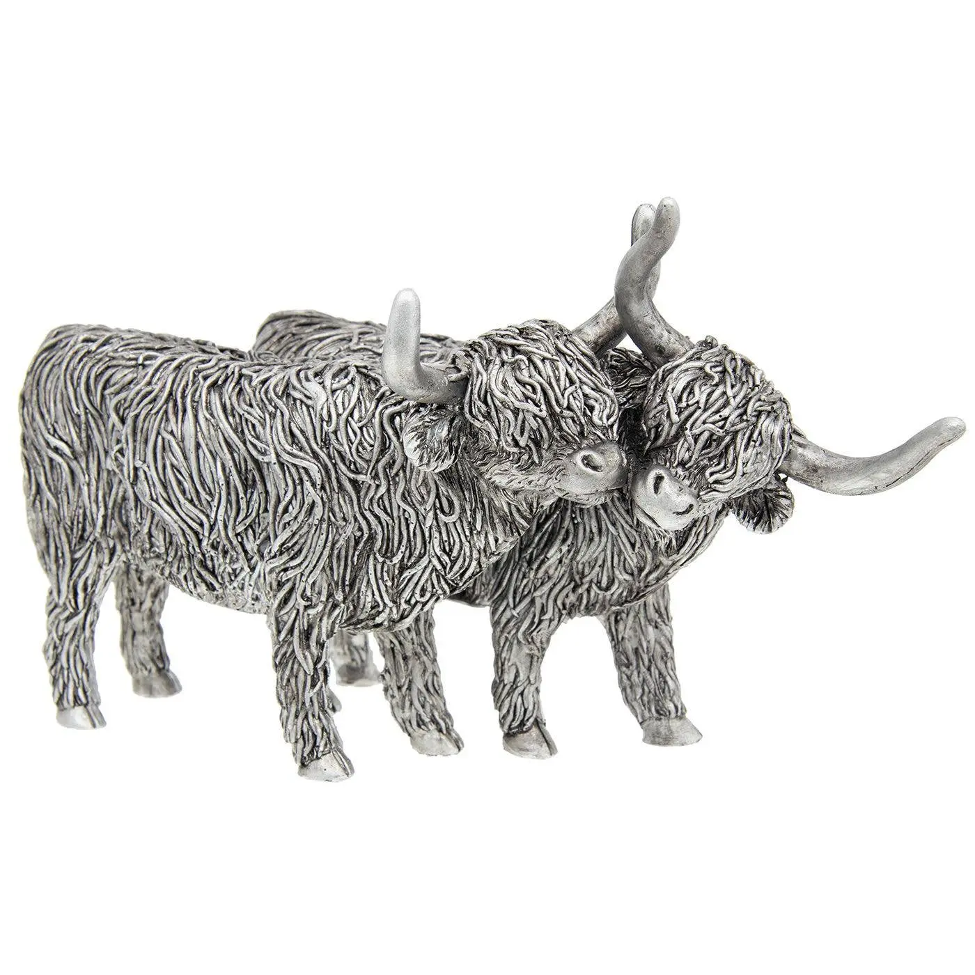 Silver Highland Coo Pair