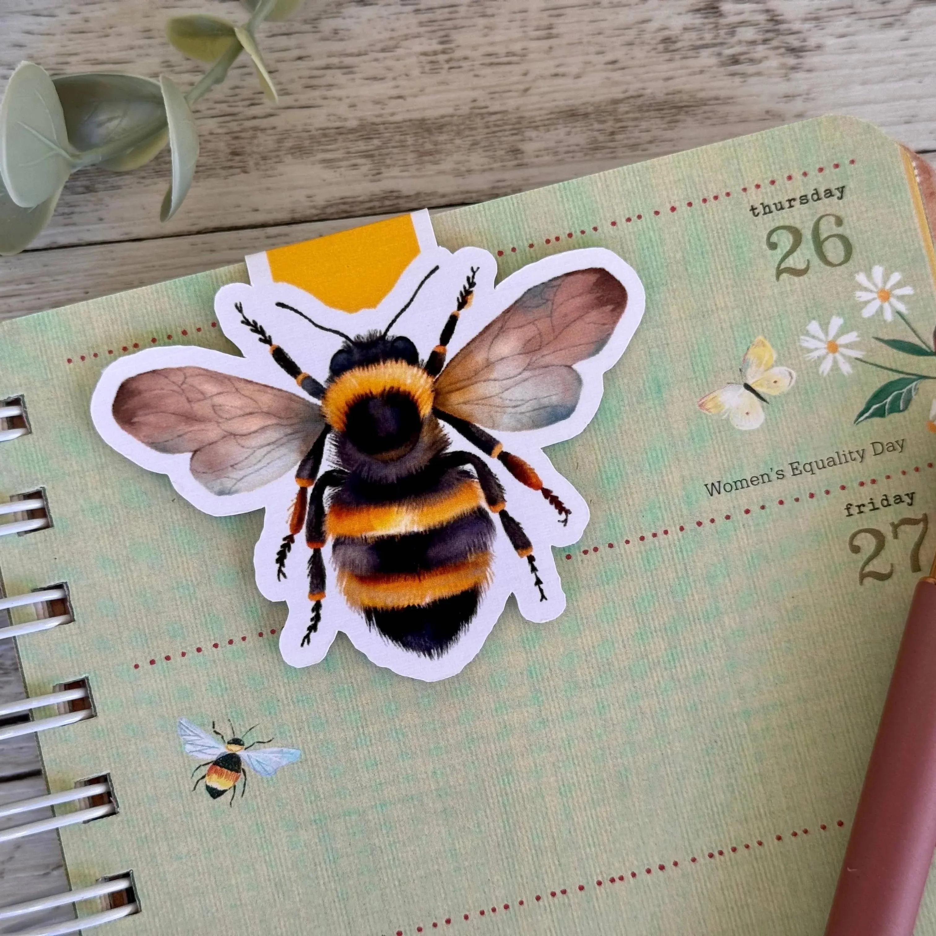 Bee & Honey Handmade Magnetic Bookmark - Image 7
