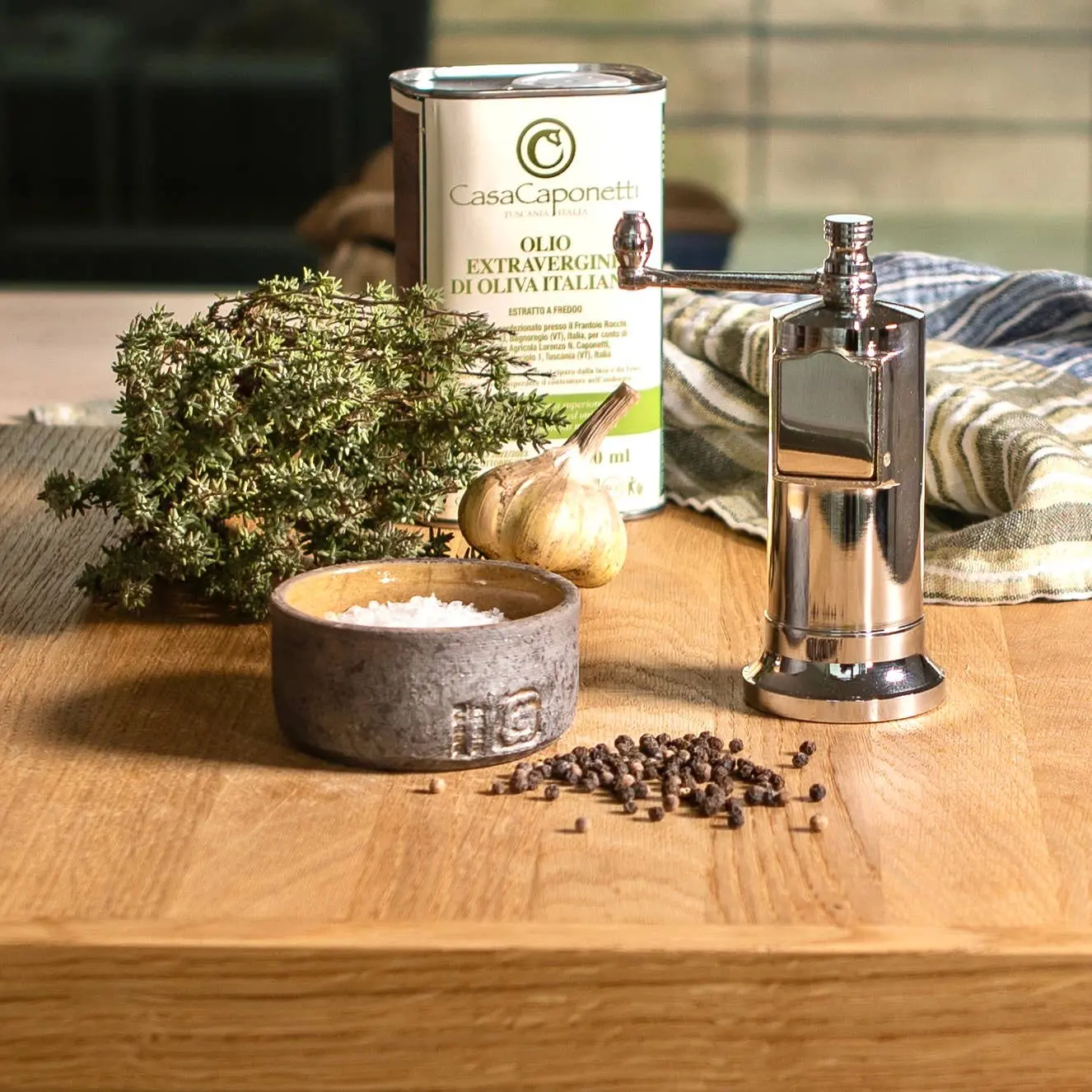 The Original ‘Chefs Mate’ – 5.3" Polished Chrome Grinder - Made In Greece