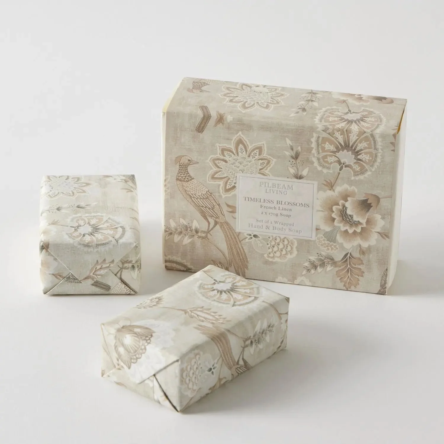 Timeless Blossoms Scented Soap Gift Set of 2 – French Linen - Image 2