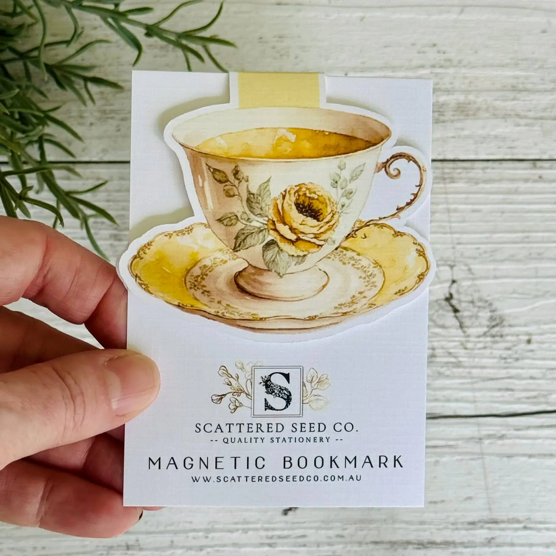 Vintage Teacup Magnetic Bookmarks - Set of 4 - Image 2