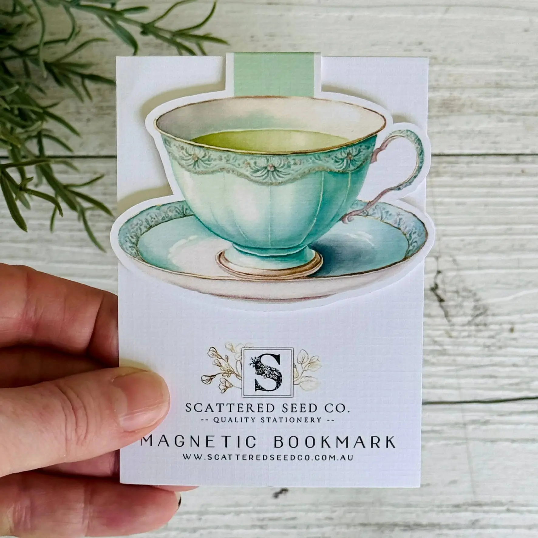 Vintage Teacup Magnetic Bookmarks - Set of 4 - Image 3