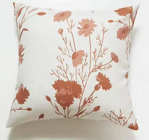 Waterproof Outdoor Cushion Cover - Neutral Floral - Image 3